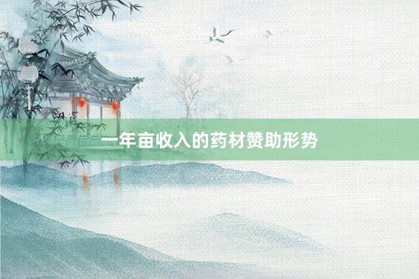 一年亩收入的药材赞助形势